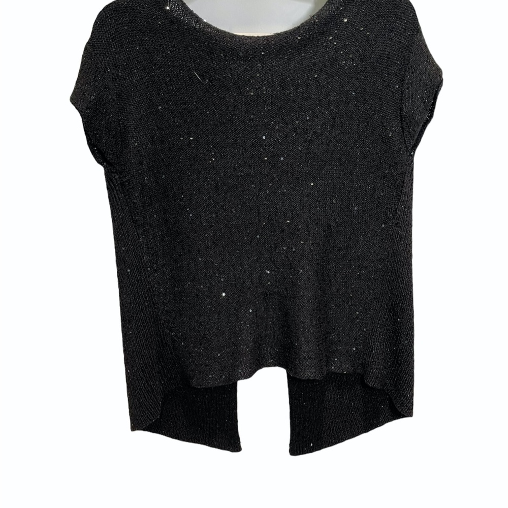 Zara Sequin Spit Back Knit Sweater